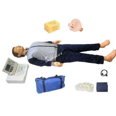 Προχωρημένο ανδρείκελο CPR με εκτυπωτή για ιατρική εκπαίδευση πρώτων βοηθειών