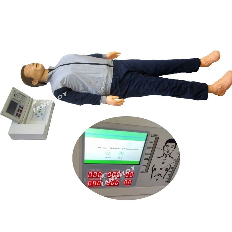 Προχωρημένο ανδρείκελο CPR με εκτυπωτή για ιατρική εκπαίδευση πρώτων βοηθειών